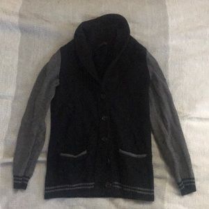 Black and grey cardigan